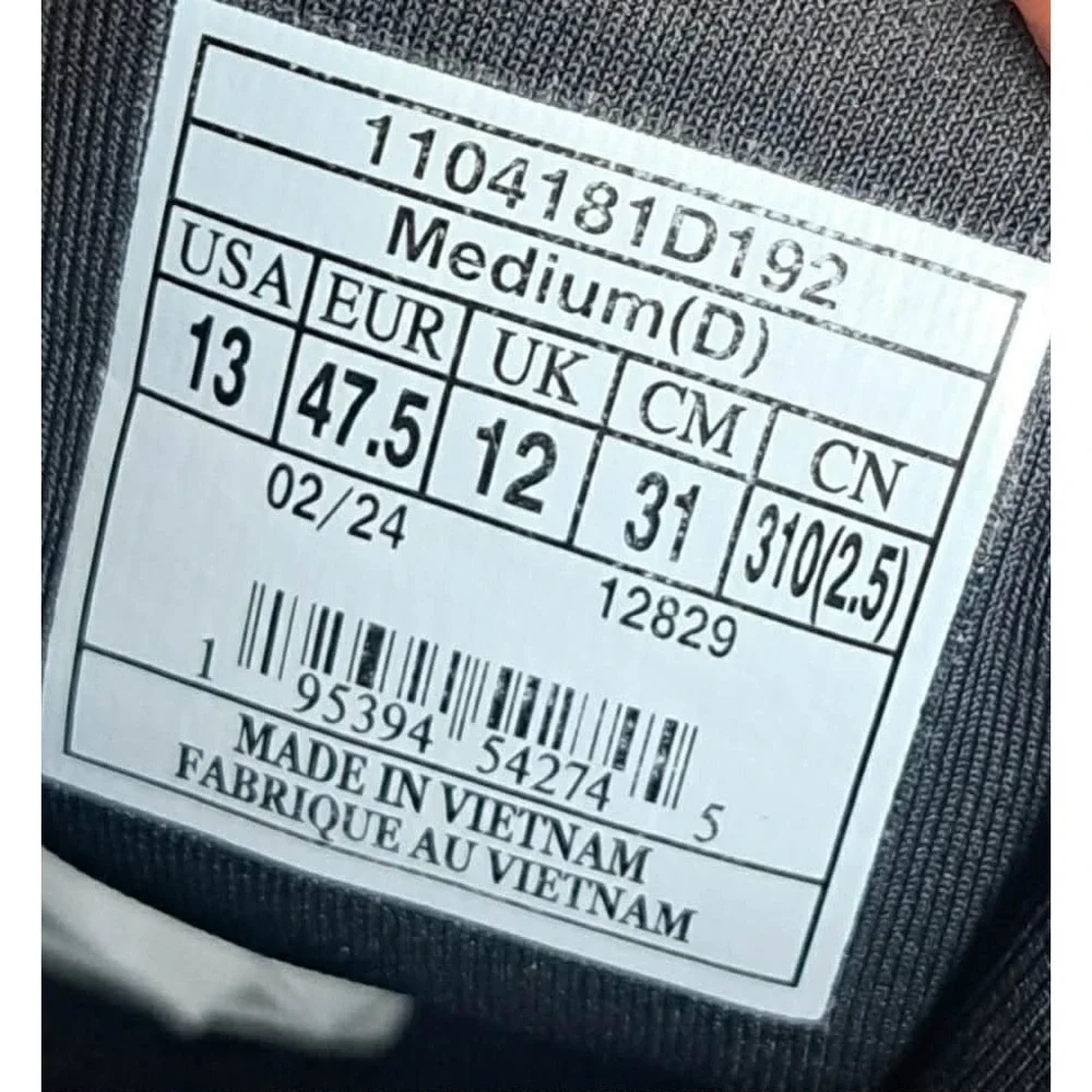 Brooks Ghost 16 Men's‎ Size 13 D (Medium) Running Shoes White Black